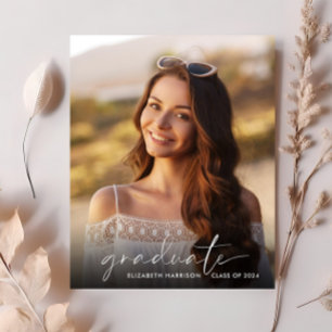 Budget Script Photo Graduation Party Invitation