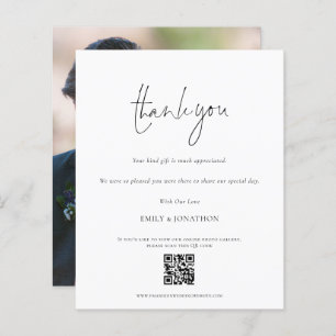Budget Script QR Code Wedding Photo Gallery Thanks