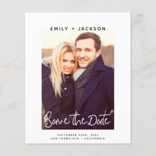 Budget Script Save the Date Photo Invitation Flyer
