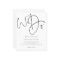 Budget Script We Do Simple Wedding Invitation