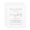 Budget Script Wedding Evening Party Invite