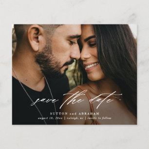 Budget Script Wedding Photo Save The Date