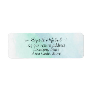 BUDGET Sea Glass Modern Abstract Wedding