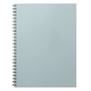 BUDGET Sea Glass Sage Green Monochrome Wedding Notebook