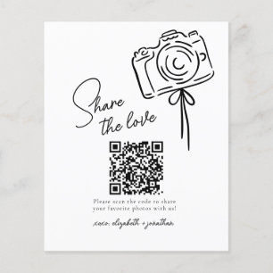 Budget Share The Love Photo Share QR Code Wedding