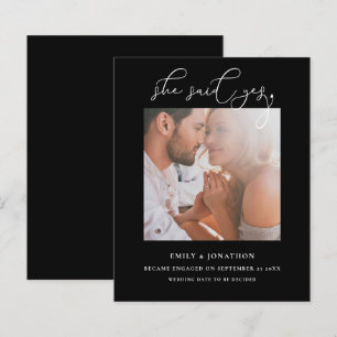 Budget She Said Yes Script Photo Black Engagement