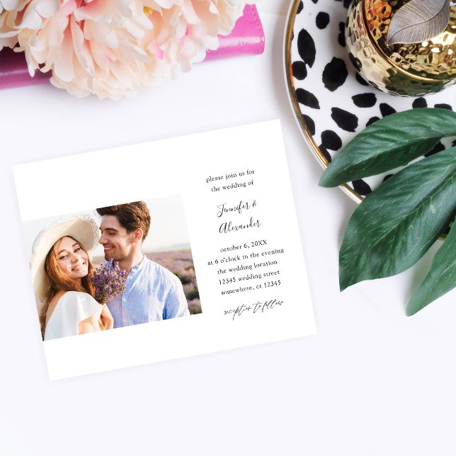 Budget Side Photo Calligraphy Wedding Flyer (Creator Uploaded)