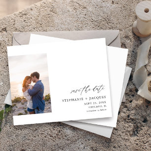 Budget Side V Photo Modern Save the Date
