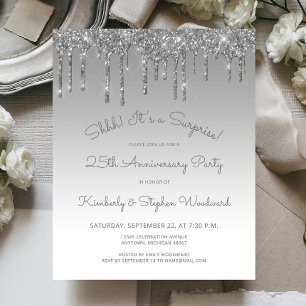 Budget Silver 25th Anniversary Surprise Party