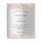Budget silver glitter rose gold wedding invitation