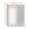 Budget silver glitter rose gold wedding invitation