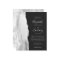 Budget Silver Grey Agate Dark Wedding Invitation