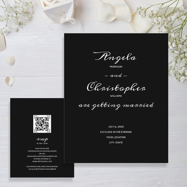 Budget Simple Black White Wedding All In One (Creator Uploaded)