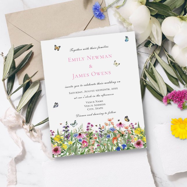 Budget Simple Boho Wildflowers Wedding (Creator Uploaded)