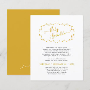 Budget Simple Botanical Baby Sprinkle PAPER