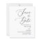 Budget Simple Calligraphy Wedding Save the Dates