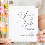 Budget Simple Calligraphy Wedding Save the Dates<br><div class="desc">Make a big first impression of your wedding with these Simple Calligraphy Wedding Save the Dates!
Budget Simple Calligraphy Wedding Save the Dates</div>