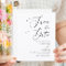 Budget Simple Calligraphy Wedding Save the Dates