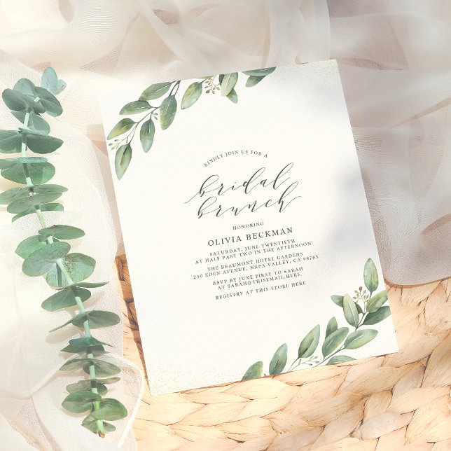 Budget Simple Eucalyptus Greenery Bridal Brunch (Creator Uploaded)