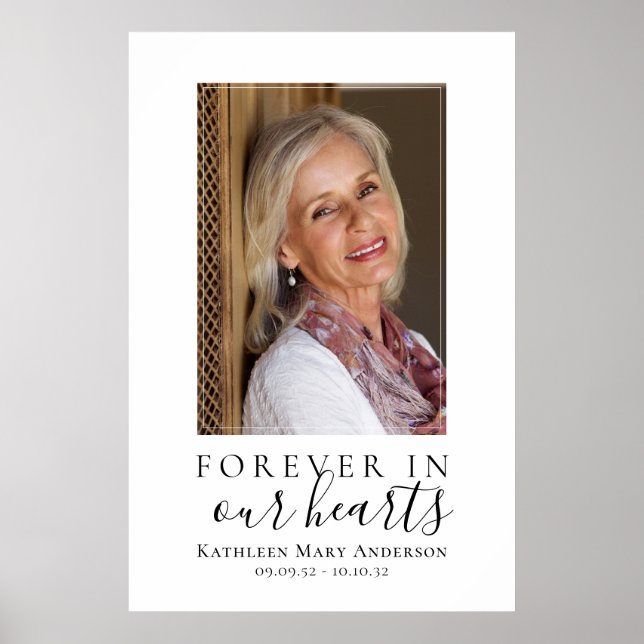 Budget Simple Funeral Welcome Sign (Front)