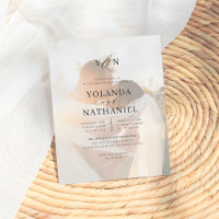 Budget Simple Initials & Calligraphy Photo Wedding