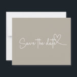 Budget Simple Minimal Neutral Save the Date<br><div class="desc">Can be fully customised to suit your needs.
© Gorjo Designs. Made for you via the Zazzle platform.

// Need help customising your design? Got other ideas? Feel free to contact me (Zoe) directly.</div>