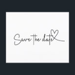 Budget Simple Minimal Plain White Save the Date<br><div class="desc">Can be fully customised to suit your needs.
© Gorjo Designs. Made for you via the Zazzle platform.

// Need help customising your design? Got other ideas? Feel free to contact me (Zoe) directly.</div>