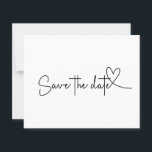 Budget Simple Minimal Plain White Save the Date<br><div class="desc">Can be fully customised to suit your needs.
© Gorjo Designs. Made for you via the Zazzle platform.

// Need help customising your design? Got other ideas? Feel free to contact me (Zoe) directly.</div>