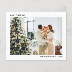 BUDGET Simple Minimalist Photo Christmas 