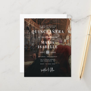 Budget Simple Modern Photo Background Quinceañera