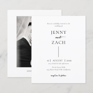 BUDGET Simple Modern Photo Wedding