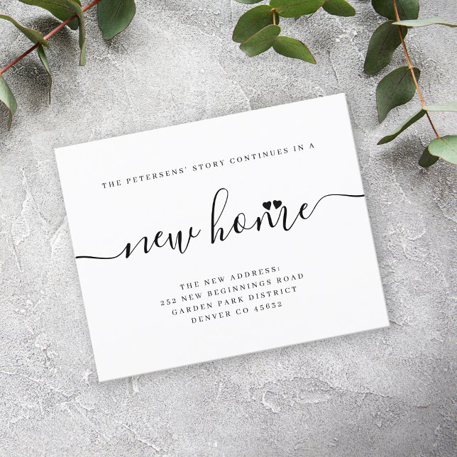 Budget simple modern script moving announcement (Creator Uploaded)