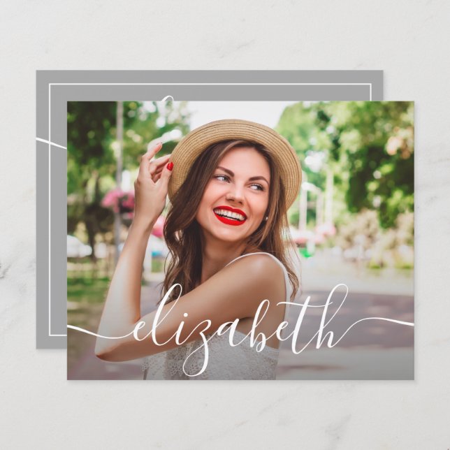 Budget Simple Photo Graduation Invitations (Front/Back)