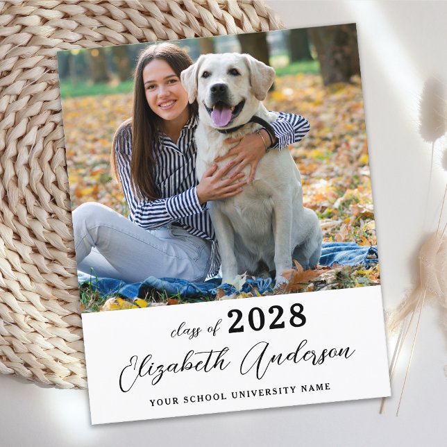 Budget Simple Photo Senior Graduation Invitation (Creator Uploaded)