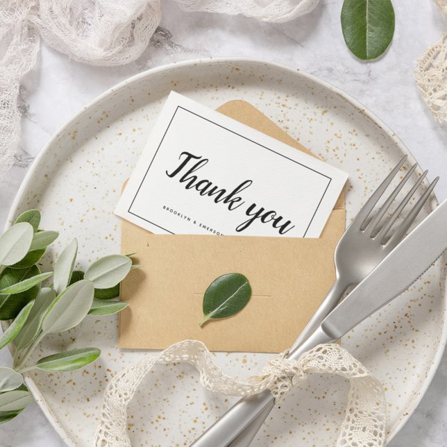 BUDGET Simple Wedding Thank You Card (Creator Uploaded)
