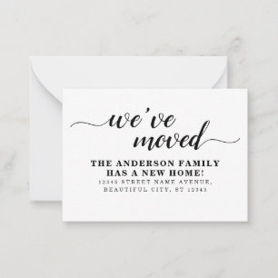 Budget Simple We've Moved New Home Moving Card