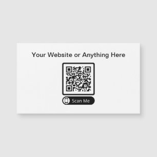 Budget Small Quantity QR Code Business Card Magnet