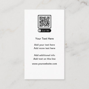 Budget Small Quantity QR Code Business Cards