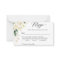 Budget Small Wedding RSVP Green White Peony Floral