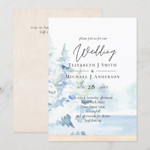 BUDGET Snowy Mountains Winter Lake Trees