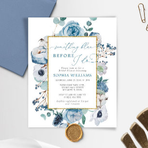 Budget Something Blue Bridal Shower Invitation