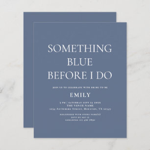 Budget Something Blue Bridal Shower Invitation