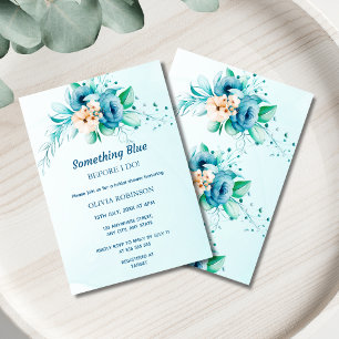 Budget Something Blue Bridal Shower Invitation Flyer