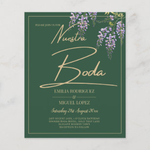 BUDGET Spanish All-in1 WISTERIA Gold Green BODA Fl Flyer