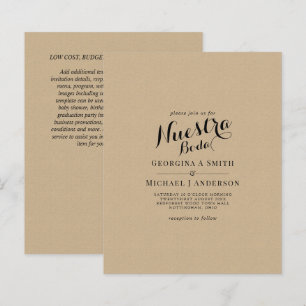 BUDGET Spanish Wedding Bilingual Boda Wedding