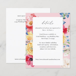 Budget Spring Multi Colour Florals Details - Pink