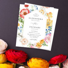 Budget Spring Multi Colour Florals Wedding