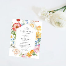 Budget Spring Multi Colour Florals Wedding