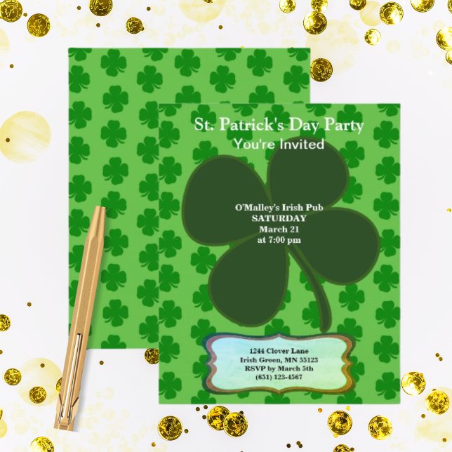 Budget St Patrick's Day Party 4 Leaf Clover Paper (Creator Uploaded)