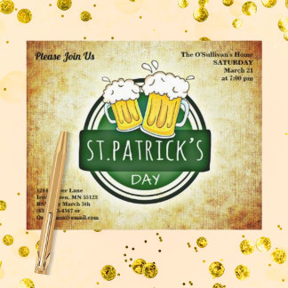 Budget St Patrick's Day Party Irish Brew Paper